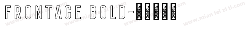 Frontage Bold字体转换